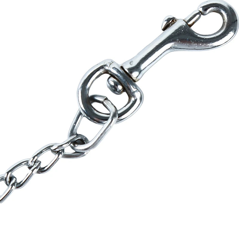 Bite Proof Heavy Duty Chain Dog Leash Pet Metal Lead Handle Trigger Hook Pet Training Collar Leash Necklace Dog Product
